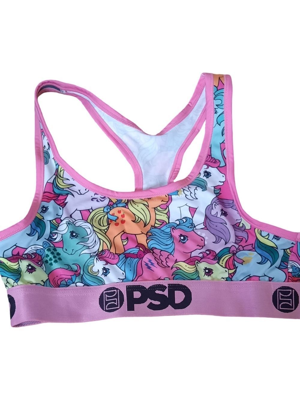 PSD Pink Multicolor Pony Print Sports Bra